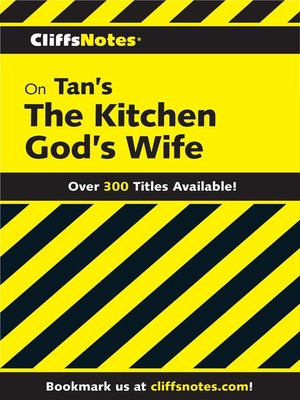 cover image of CliffsNotes on Tan's the Kitchen God's Wife